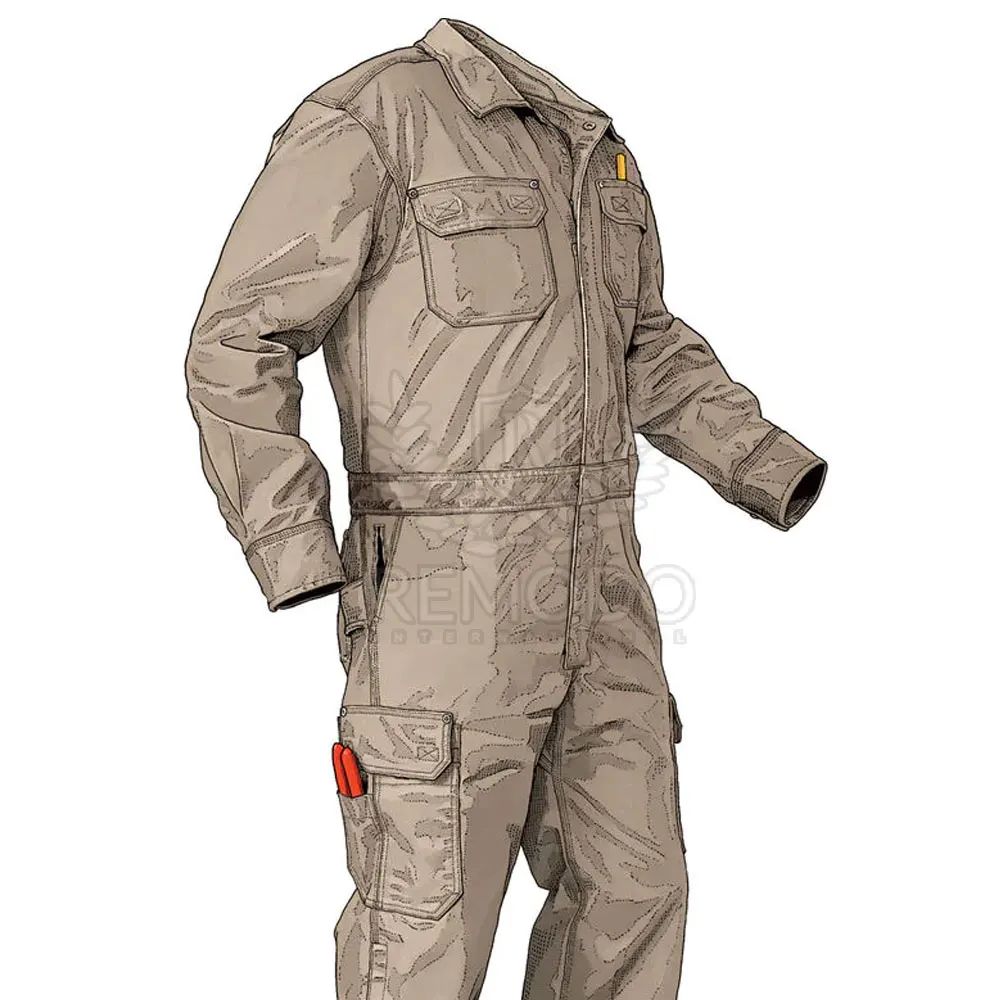 100% Polyester Coveralls with reflective tape working wear suits