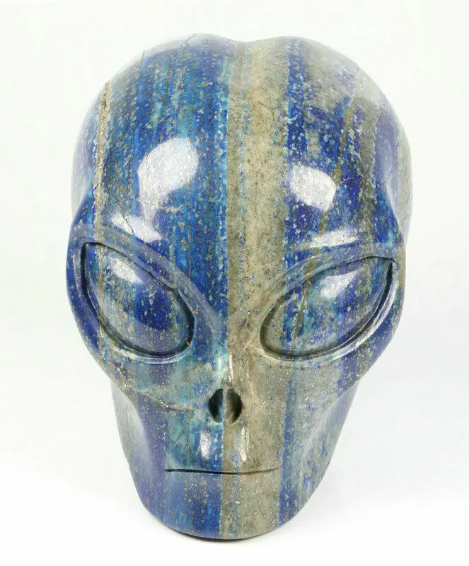 Mr Skull Crystal Skulls Wholesale  4 inches Lapis Lazuli  Female Alien Skulls   Carved Crystal Healing Crystals