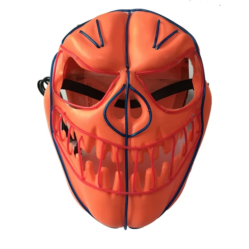 Светодиодная светящаяся маска, светящаяся крутая маска для вечеринки на Рождество, Хэллоуин, косплей, Маскарад