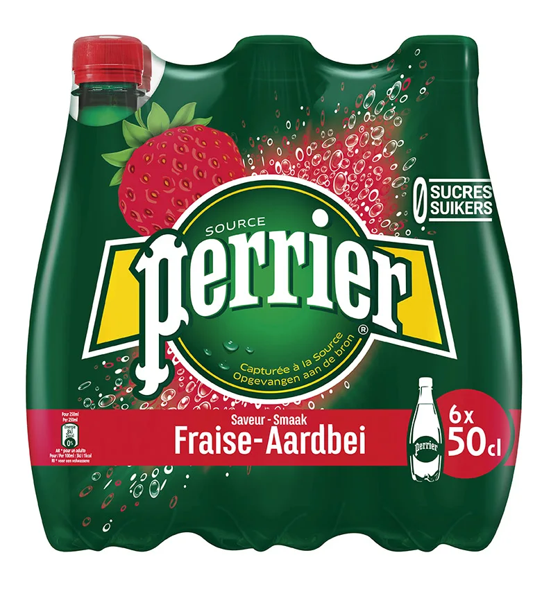 
Perrier 50CL PET Strawberry Quality Perrier sparkling Natural water 