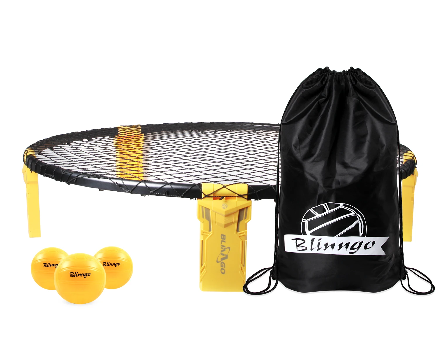 Binngo Ball Set Roundnet Ball with 3 Balls Free Logo Printing On Leg Beach Volleyball Board Game Backyard Outdoor Game for Team