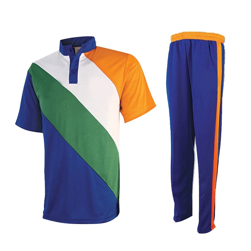 
2019 20 Professional Cricket Uniform international Team Cricket Uniform Blue with sublimation for Adults 2019 20 Professional 