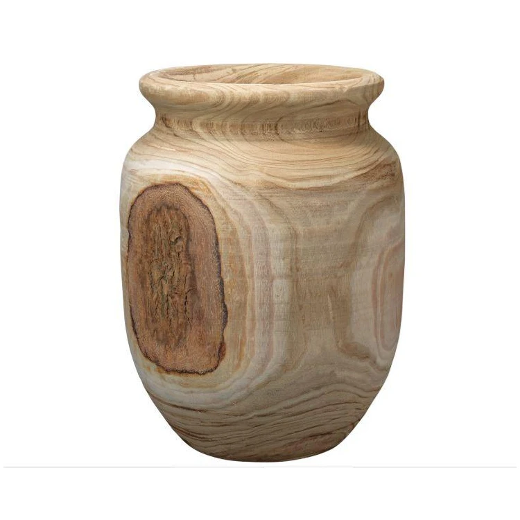 Top Selling Unique Quality Wedding Flower Floor Round Vases Wood For Home Decor Tabletop Customize Size Bulk