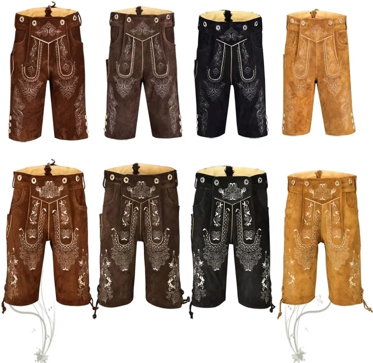 Lederhose изготовлен из натуральной дикой/замшевой кожи также включает в себя соответствующую трахтенную Октоберфест немецкий баварский ледерхосен