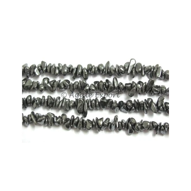 Buy Healing 8mm Gemstone Bead Loose Bead  Hematite Chips Beads Strand