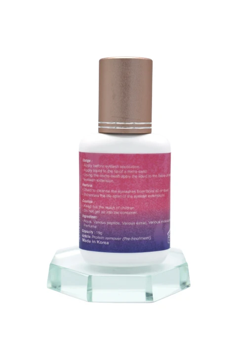
Pre-treatment 15ml Professional / Protein remover / Eyelash extension, Made in Korea / Rose type 