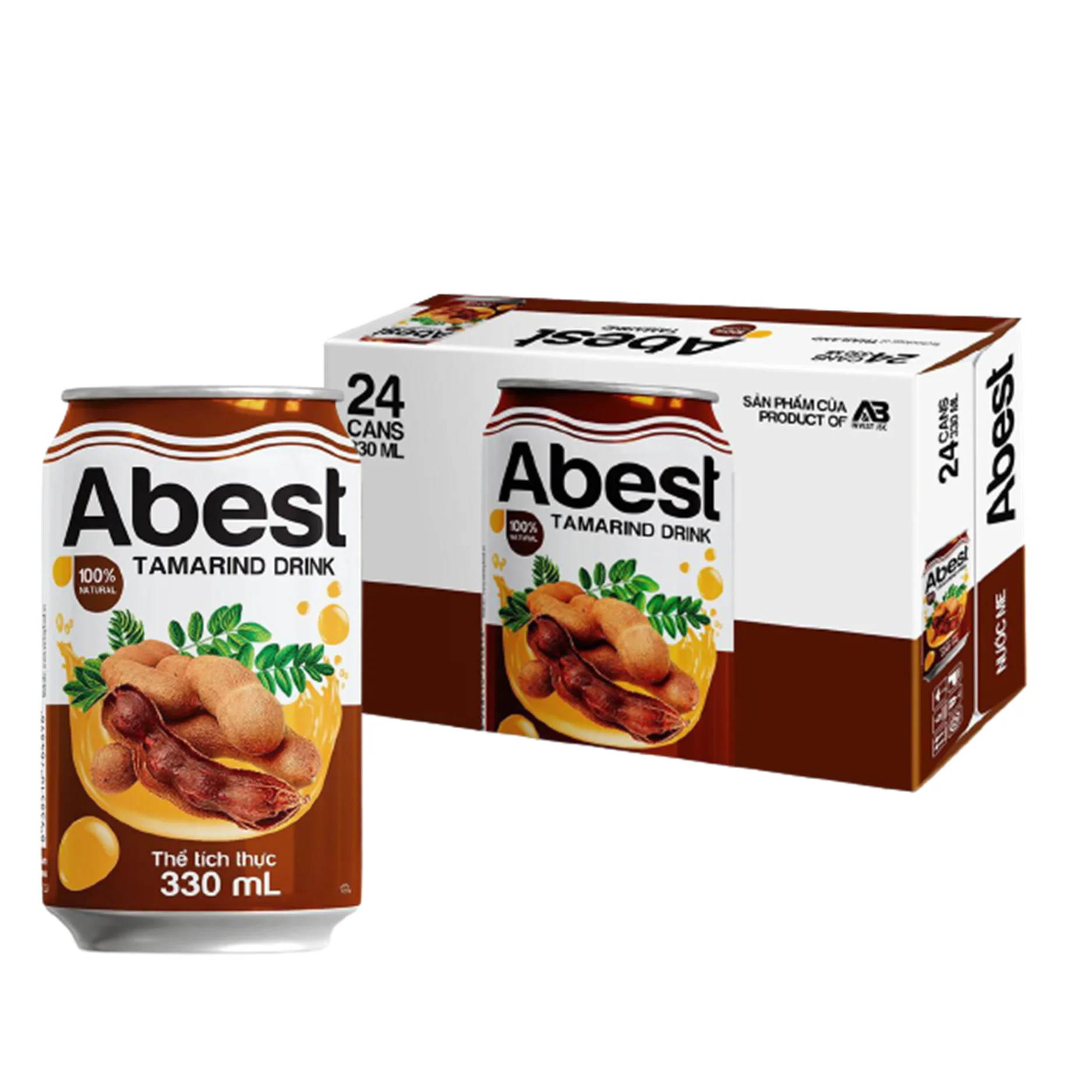 High Quality Tamarin Fresh  Soft drinks wholesale fruit juice concentrate ABEST beverage cans 330ml