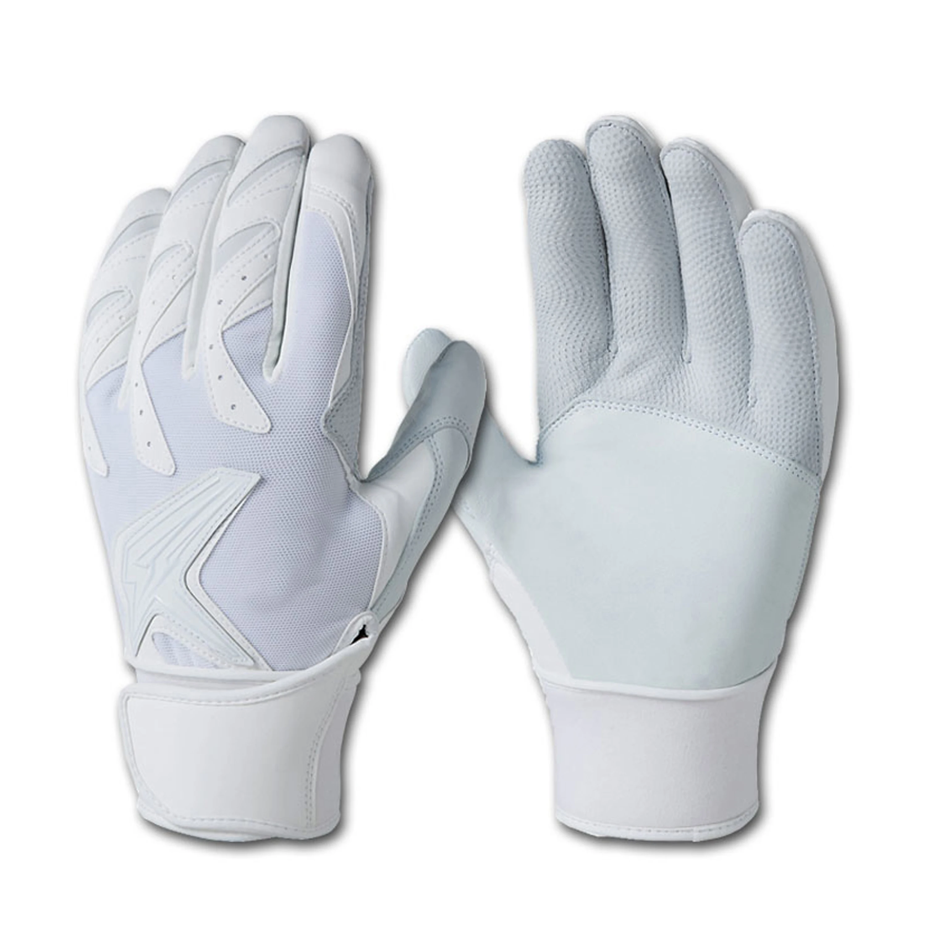 cheap PU leather and stretch mesh fabric sport training kids baseball batting gloves