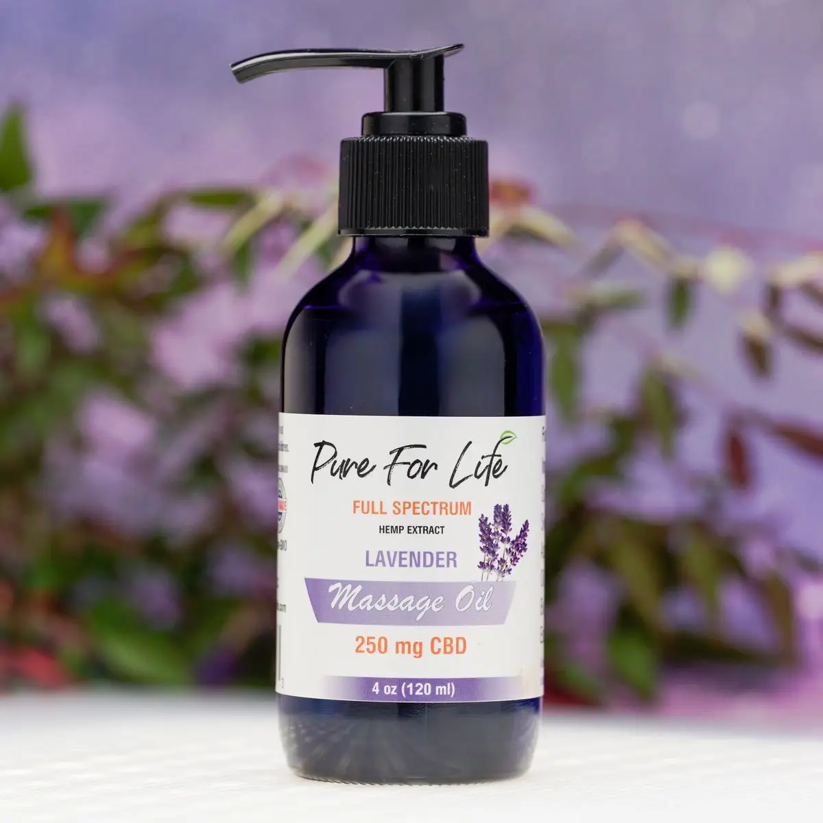 
250 mg CBD Lavender Massage oil - 4oz 