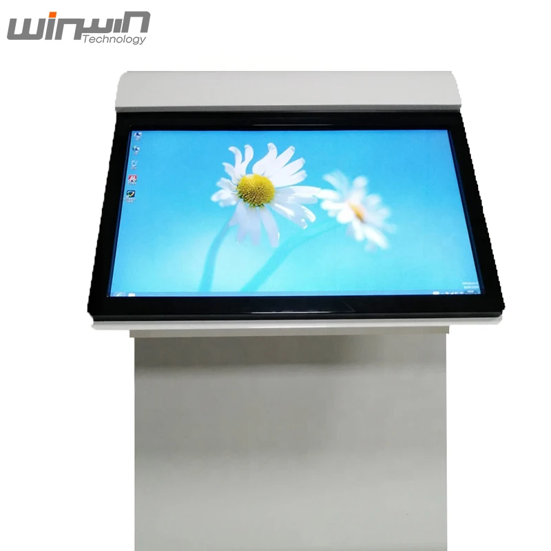 Table Stand Digital Signage 43 inch Touch Screen Android Information Kiosk