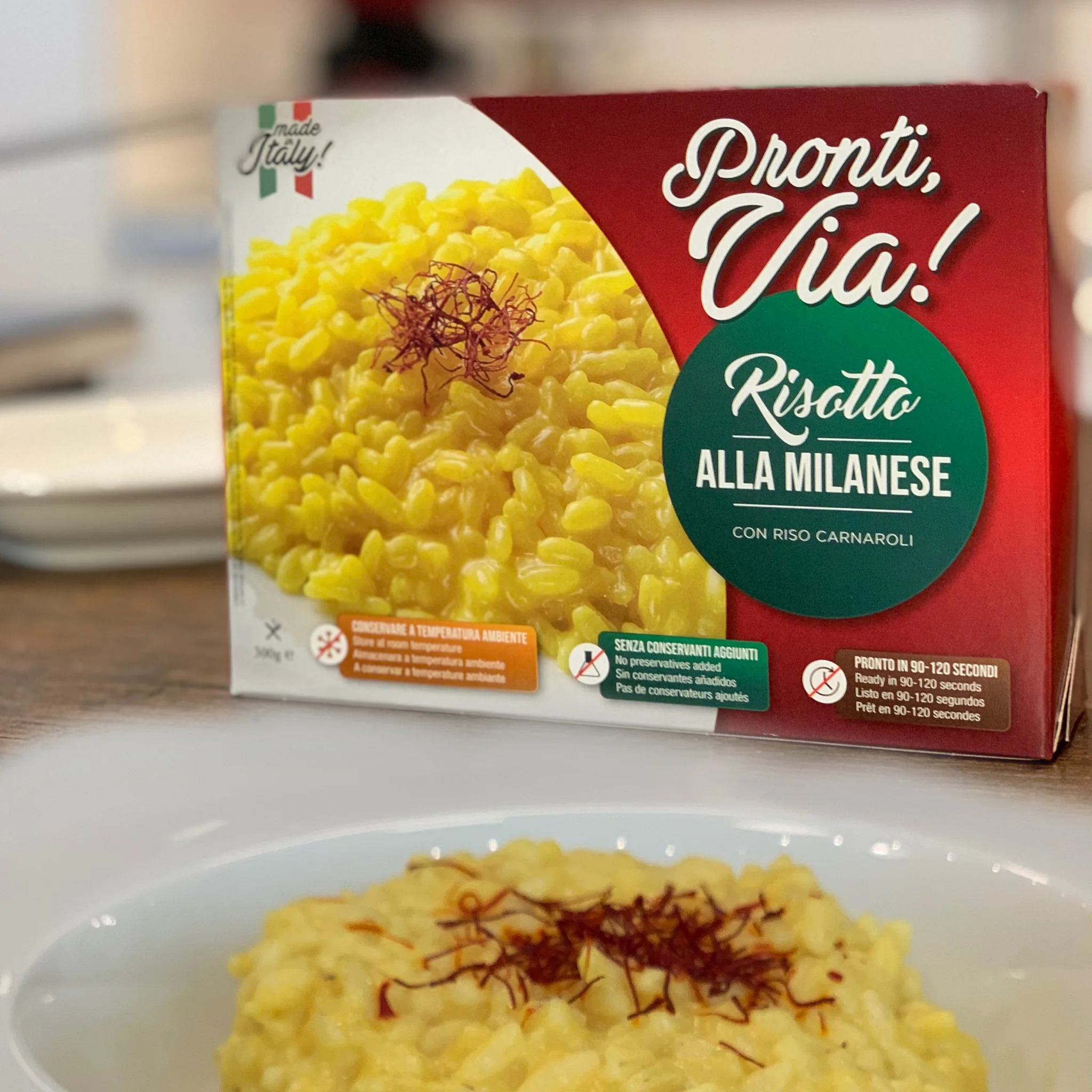 HOT PRICE LIMITED OFFER Instant rice Saffron Risotto  Rice Carnaroli Gourmet Quality instant food top quality 300 gr.