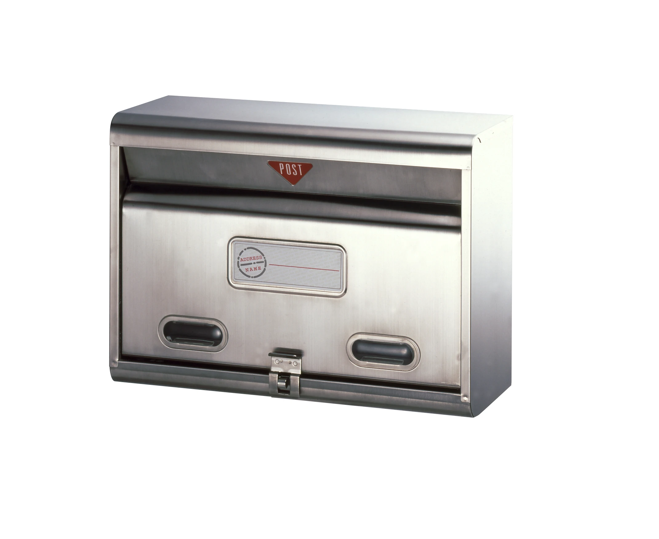 Latter Mailboxes High Capacity Silver Color Padlock Space Available Locking Security Mailbox