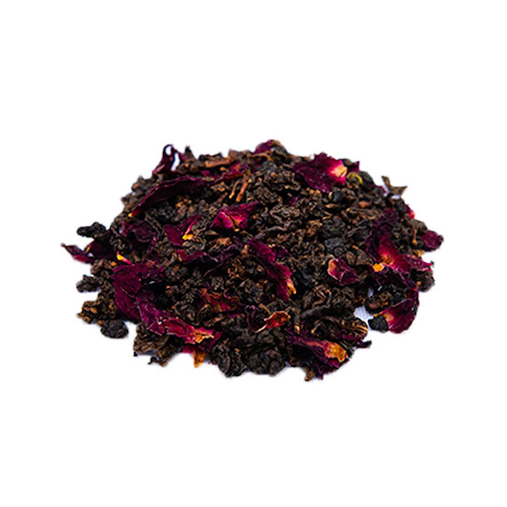 Loose Leaf Flower Rose Black Tea Natural Fragrant Herbal Tea