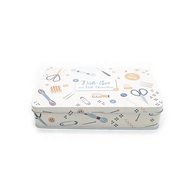 customized 101pcs Wholesale Top Quality sewing craft Merceria set kurzwaren sewing kit metal box