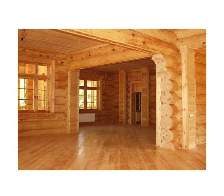 Hardwood for construction round logs