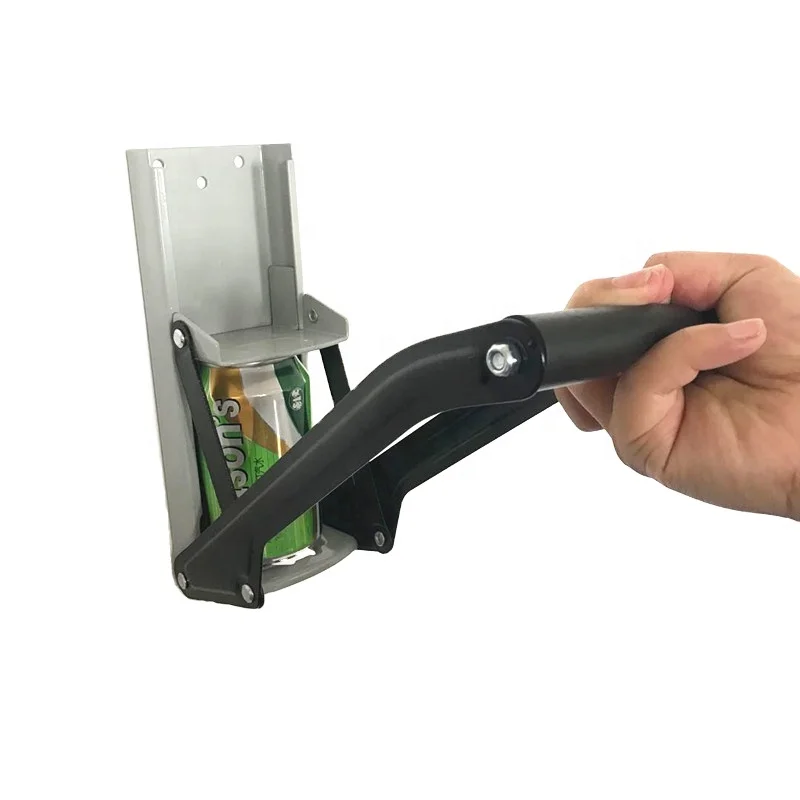 Improve  Metal Can Crusher 16oz for Recycling Aluminium Soda Beer Can Bottle Open Heavy-Duty Thickness Plus Metal Wall Mounted