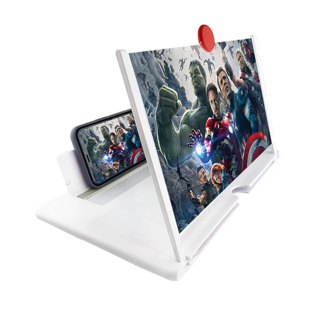 Лупа экрана телефона для мобильного телефона смартфона, как показано по телевизору