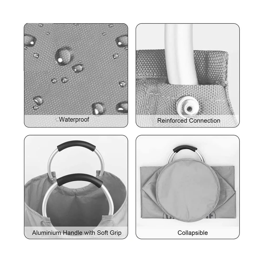 Laundry Basket with Handles Big Fold-able Laundry Bag Bin Hamper for Dirty Used Clothes for Washing Wholesaler and Supplier.