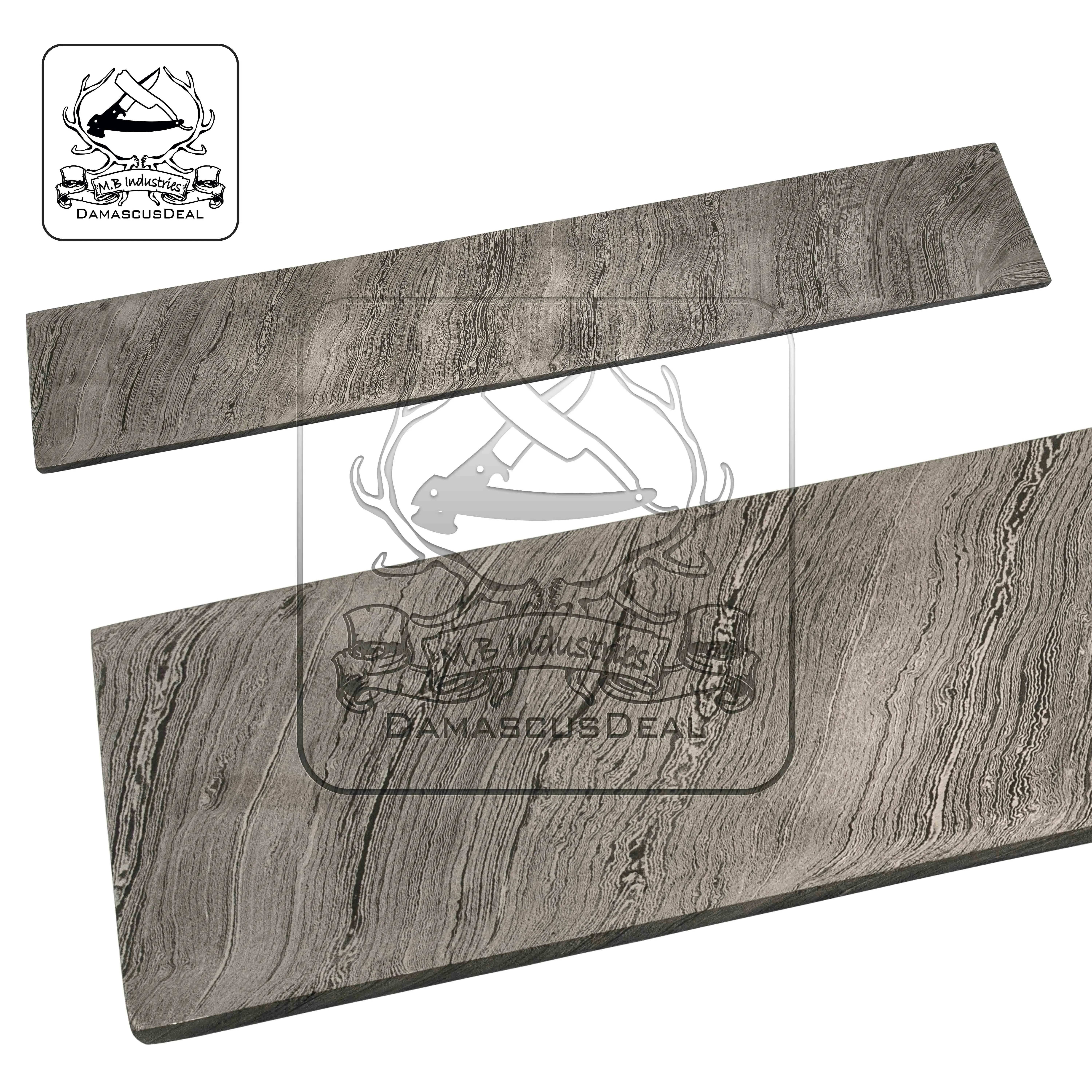 
Заготовки из дамасской стали для изготовления ножей-скрученный узор 