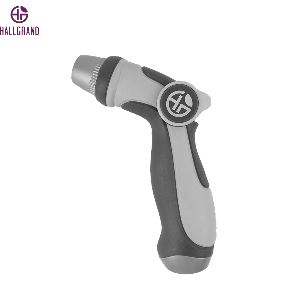 Ultra Light Adjustable Thumb Control Hose Nozzle Sprayer One Hand Control for Patterns Selection Garden Water Gun