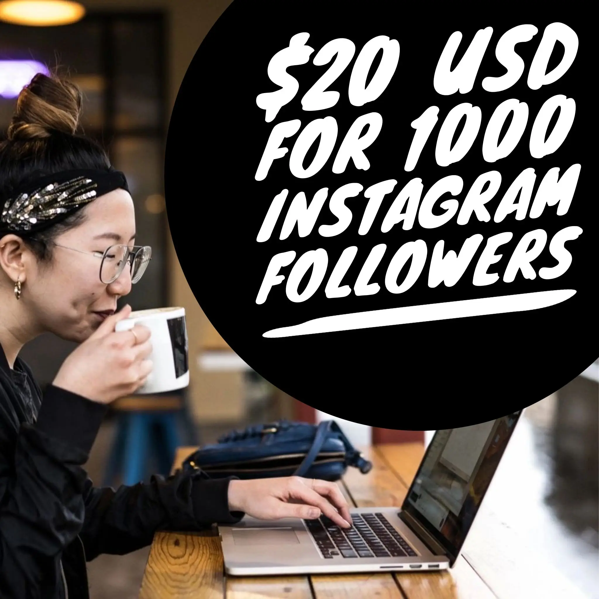 Мгновенная доставка 1000 подписчиков в Instagram при оплате всего 20 долларов США (США + Канада)