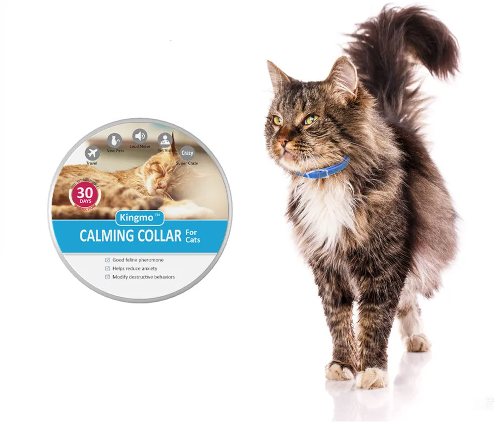 Действительно эффективный успокаивающий ошейник для кошек, успокаивающий ошейник для кошек, лаванда, эффективный ошейник для уменьшения беспокойства
