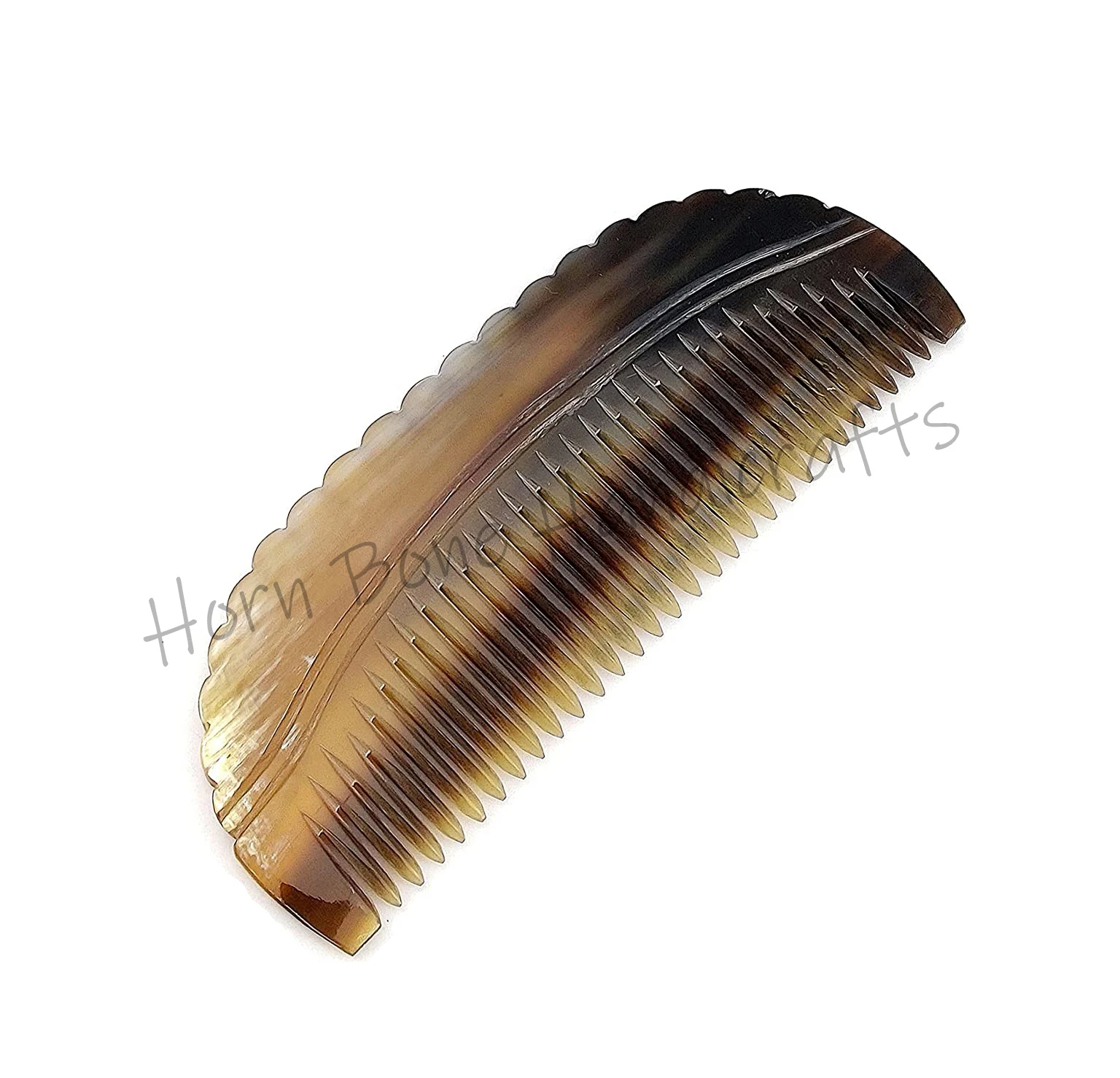 Ox Horn Comb Premium Quality 100% Handmade Anti Static Natural Fine Horn Pocket Comb Professional Detangling Fine Tooth Comb