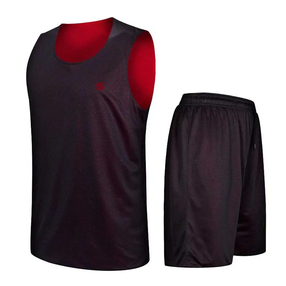 Comfortable Stretch Reversible Basketball Uniforms Factory Price Reversible Basketball Uniforms