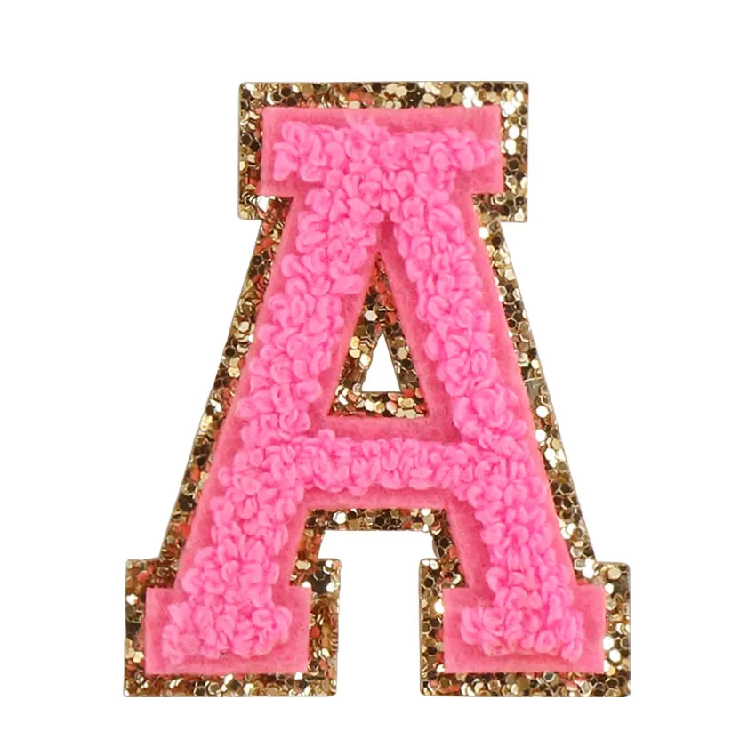 custom embroidered chenille varsity letter iron on patches