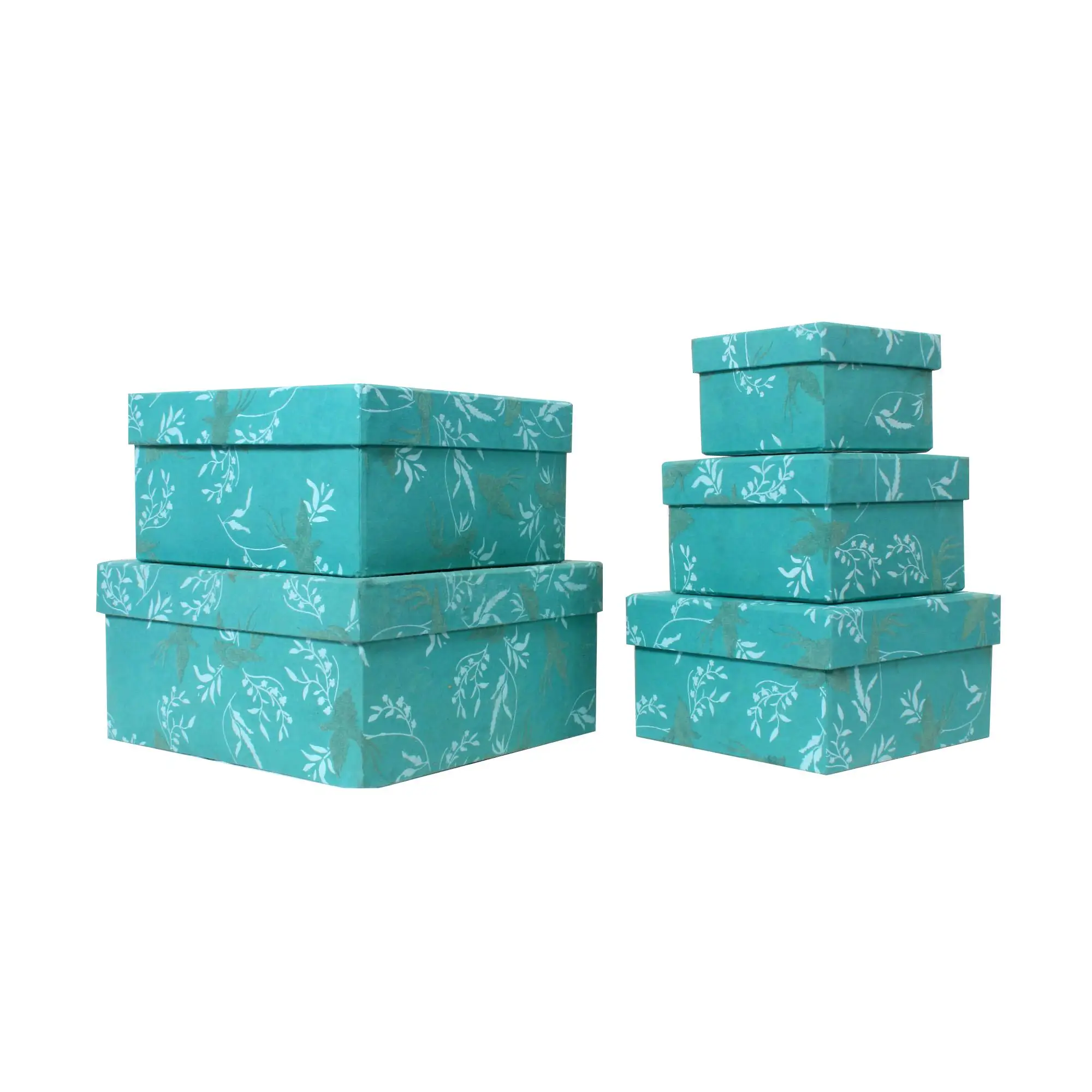 High Quality Design Kraft Paper Box for Gift/ Cake/ Candy/ Flower Packaging Blue Eco-Friendly Paper Gift Box Luxury Gift Box