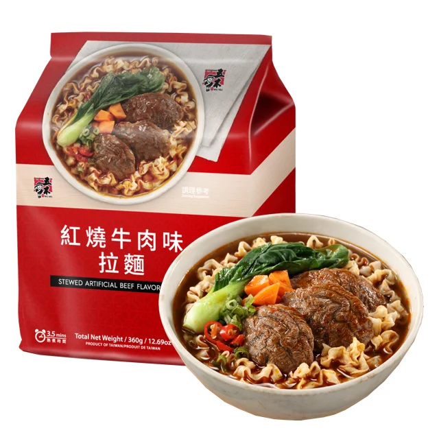 Семейная упаковка супа, рамен, говядины