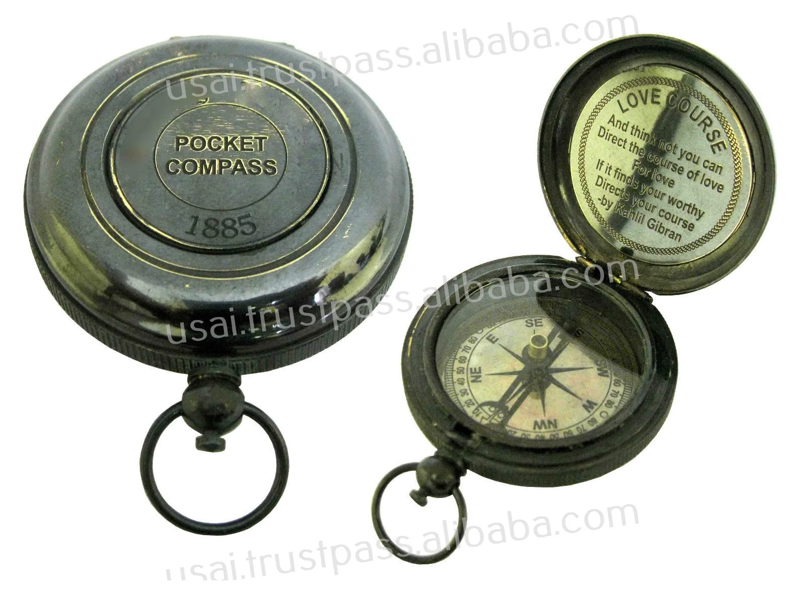  Латунь компас антиквариатные карманные латунь компас-2 дюймовый