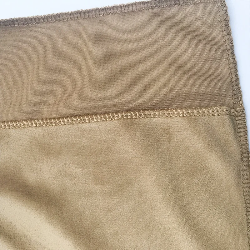 Custom logo printed brown velvet envelope bag Soft velvet envelope dust bag