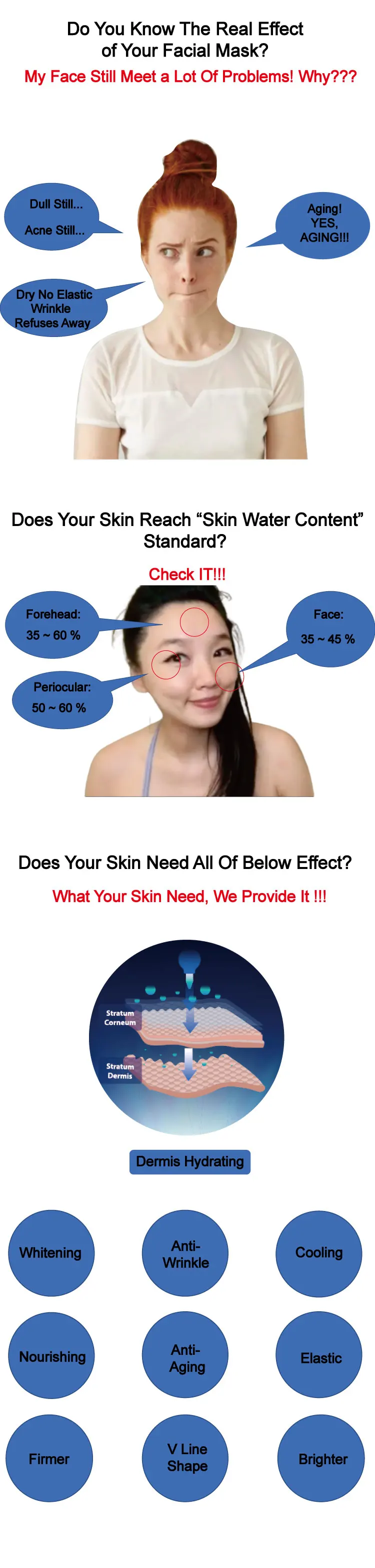 Hot Sell Taiwan lift mask soothing face mask hydrating moisturizing anti aging facial mask