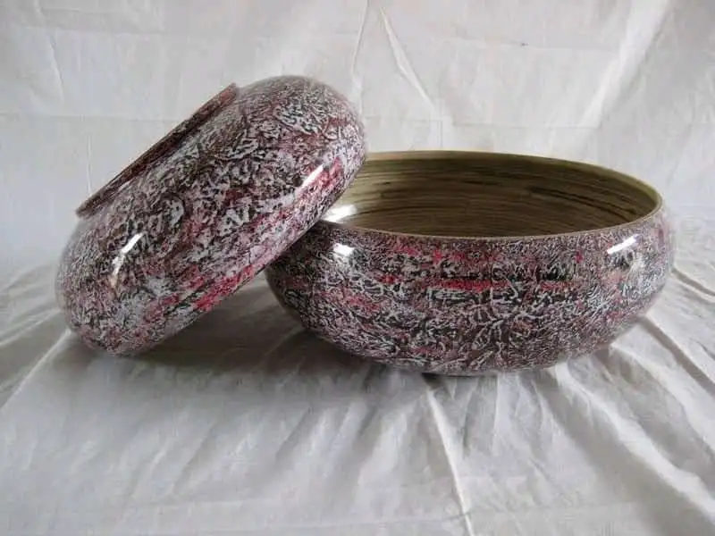 Wholesale Quality Bamboo Bowls form Vietnam / Good Quality Bamboo handicraft Natural wood fruit bowl
