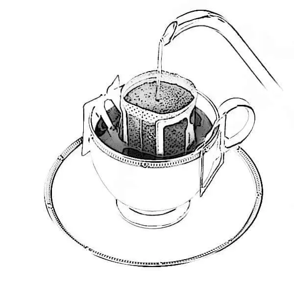 Coffee Drip filter -   Special blend Arabica and Robusta Coffee - Medium Roast - Pure Coffee - 10 Packs : 10 cups