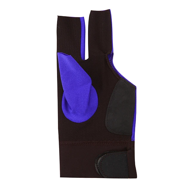 Original Spandex 1PC Professional Unisex 3 Fingers Snooker Fabric Billiard Pool Glove Multicolor
