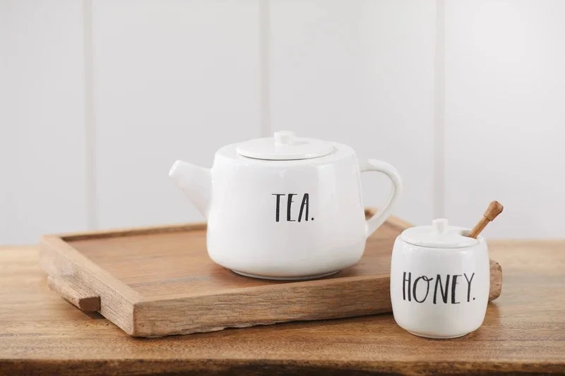 Ceramic Tea Set Cups And Tray Tea Pot For Home Gift