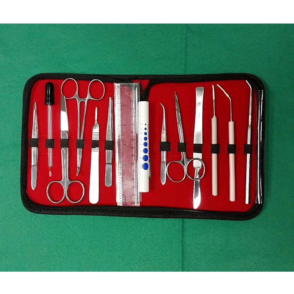 12 pcs Student Biology Dissection Dissecting Kit With STERILE SURGICAL BLADE 2023