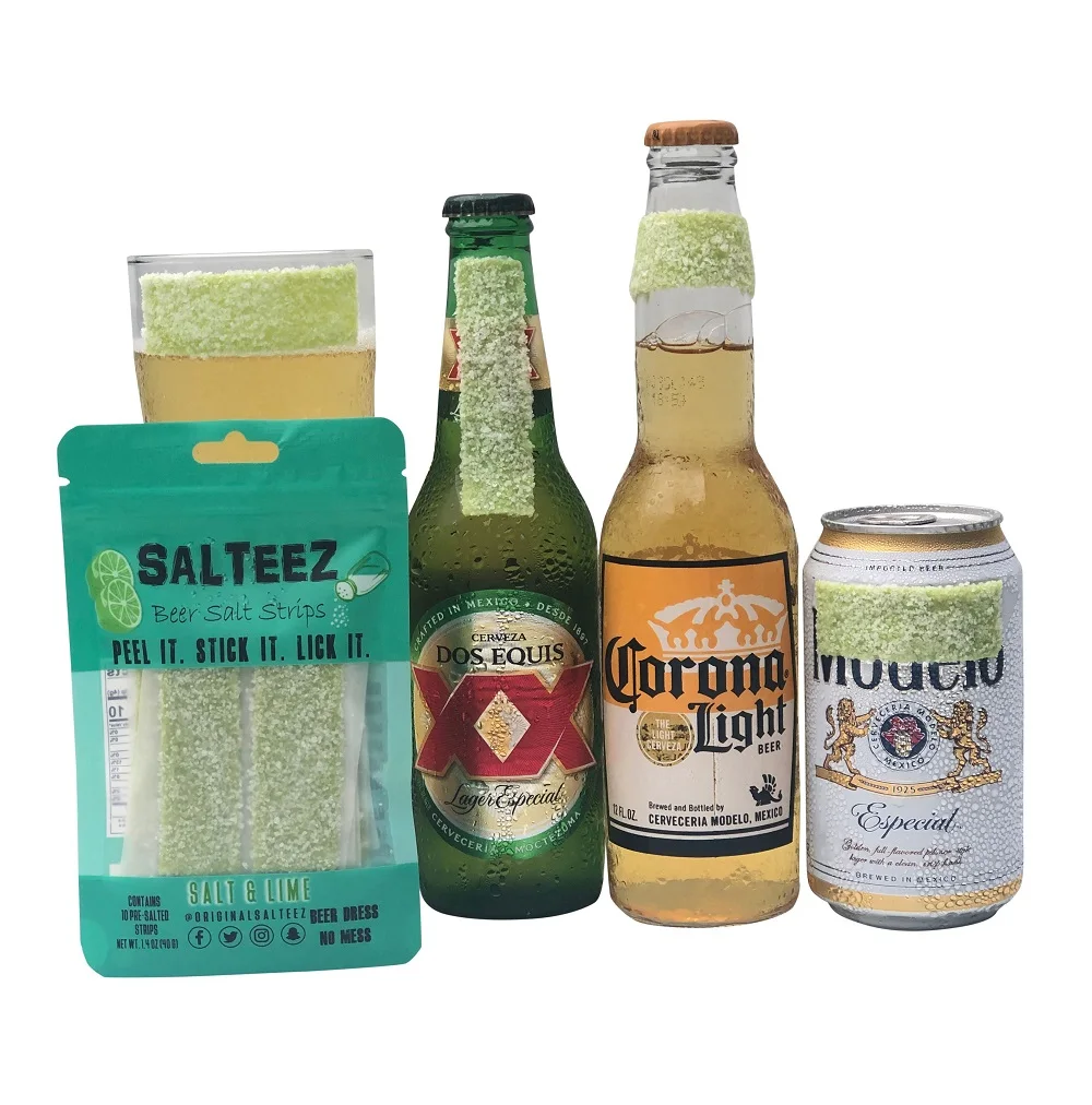 Пивные соляные полоски Salteez-соль и Лайм-готов к отправке из США