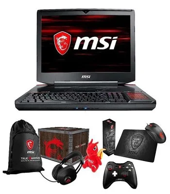 Оригинальный MSI GT83VR TI-TAN 18,4 "GTX 1080 SLi игровой ноутбук + мех. Ключи i7-6920HQ, 64 ГБ, 512 ГБ + 1 ТБ, 8 Гб GTX1080