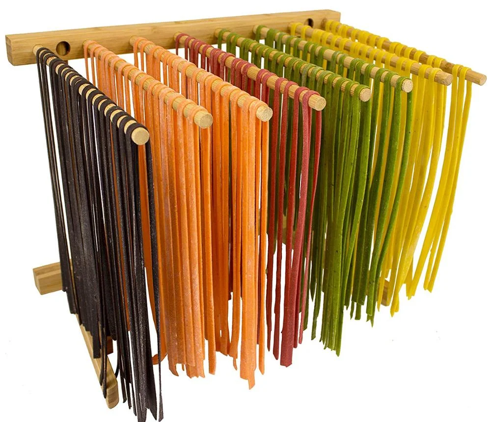 Традиционная кухонная сушилка для лапши из органического бамбука