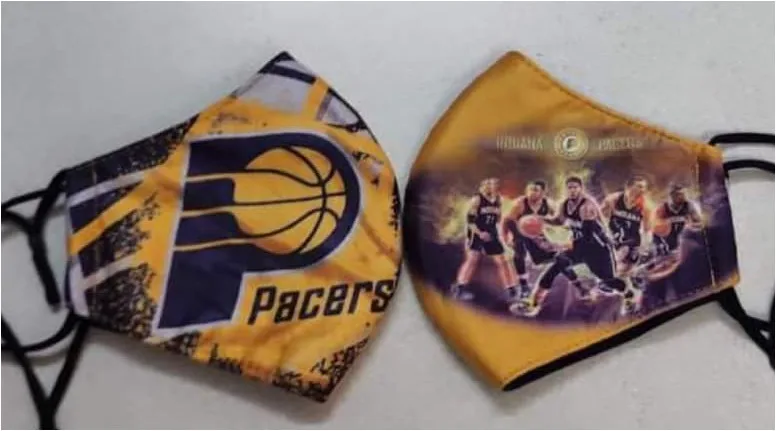 
Original design NBA ball team Lakers Heat Warriors Nuggets pluggable protective maskes face cover adults 
