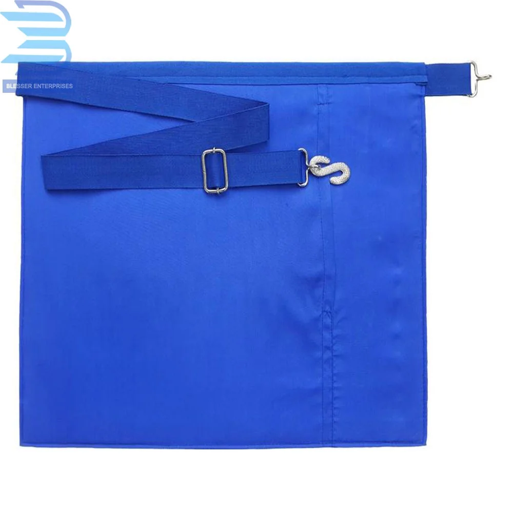 High Quality Machine Embroidered Freemasonry Masonic Regalia Blue Lodge Master Mason Radiant G Blue Apron