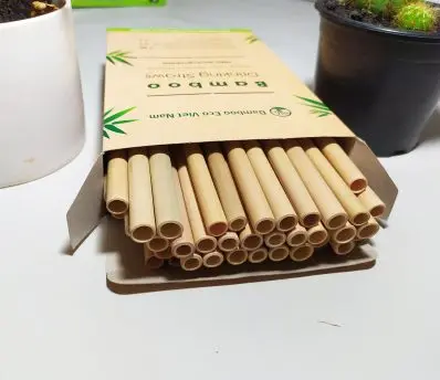 Reusable straw bamboo/bamboo straw whole sales