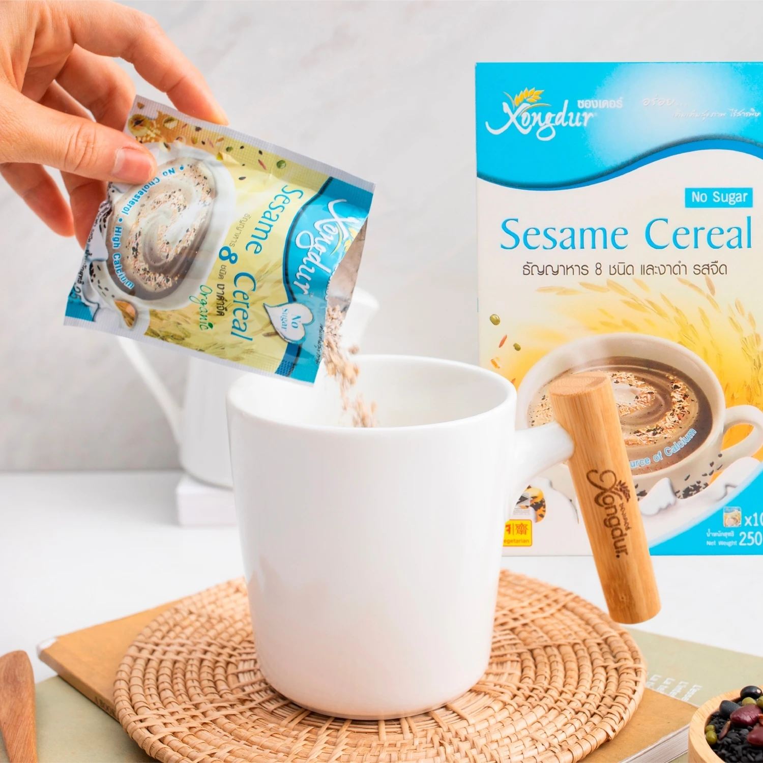 Мгновенные 8 зерновых кунжутных зерен напиток без сахара от Xongdur