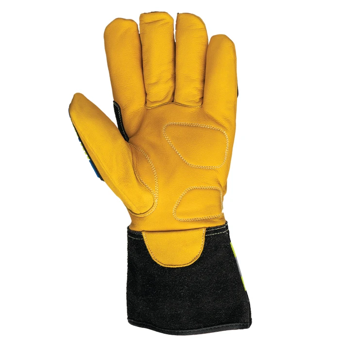 Grade Yellow Goatskin Leather Work Glove With good Cuff Protection