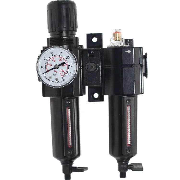 3/8 FNPT thread 0.01 micro 1.7Mpa, 250 Psi 2 pieces type FRL Combination 2FRL30M-03 Air Separation Preparation Unit