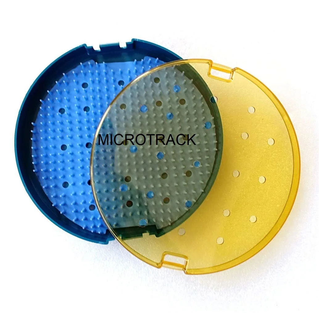 Round Autoclavable Plastic Sterilization Box with Silicon Mat