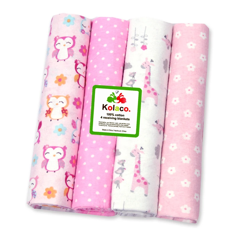 EVERYSTEP 4pcs/set Babies Blanket Knit Baby Wrap Blanket 102X76cm Swaddle Baby Bath Towel